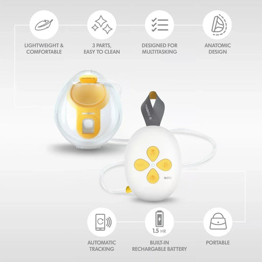 Medela Solo Hands-Free Single Electric Breast Pump | Luxury Home Accessories | Heulog Glow