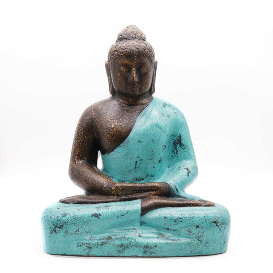 Medium Buddha Classic Turquoise & Stone - 0.5m | Luxury Home Accessories | Heulog Glow