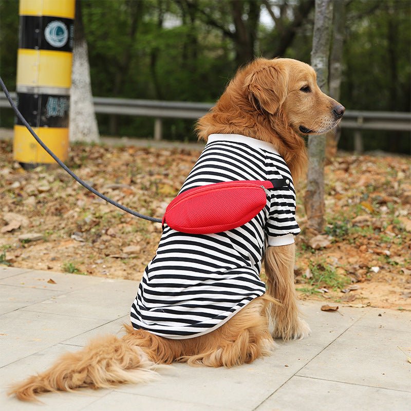 Medium-sized Dog Large Dog Autumn And Autumn Striped Thin Vest | Luxury Home Accessories | Heulog Glow