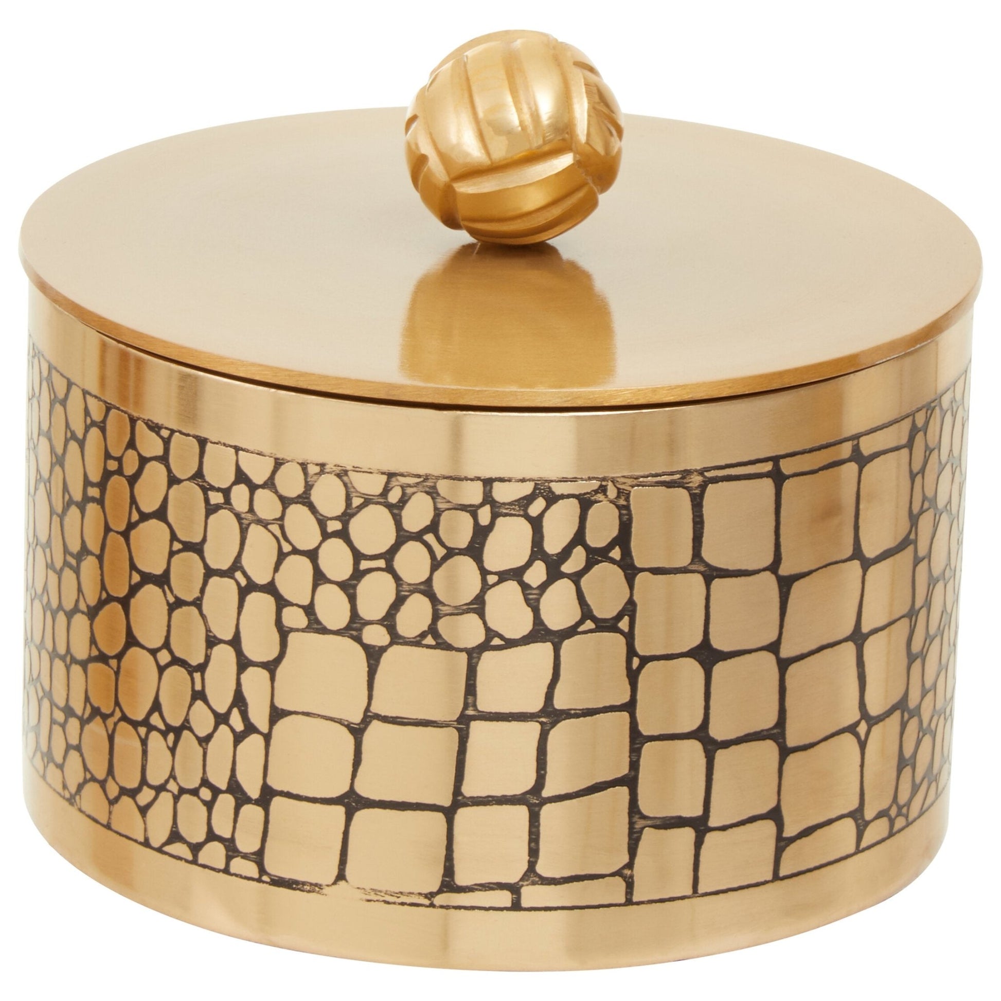 Meko Large Croc Pattern Trinket Box | Luxury Home Accessories | Heulog Glow
