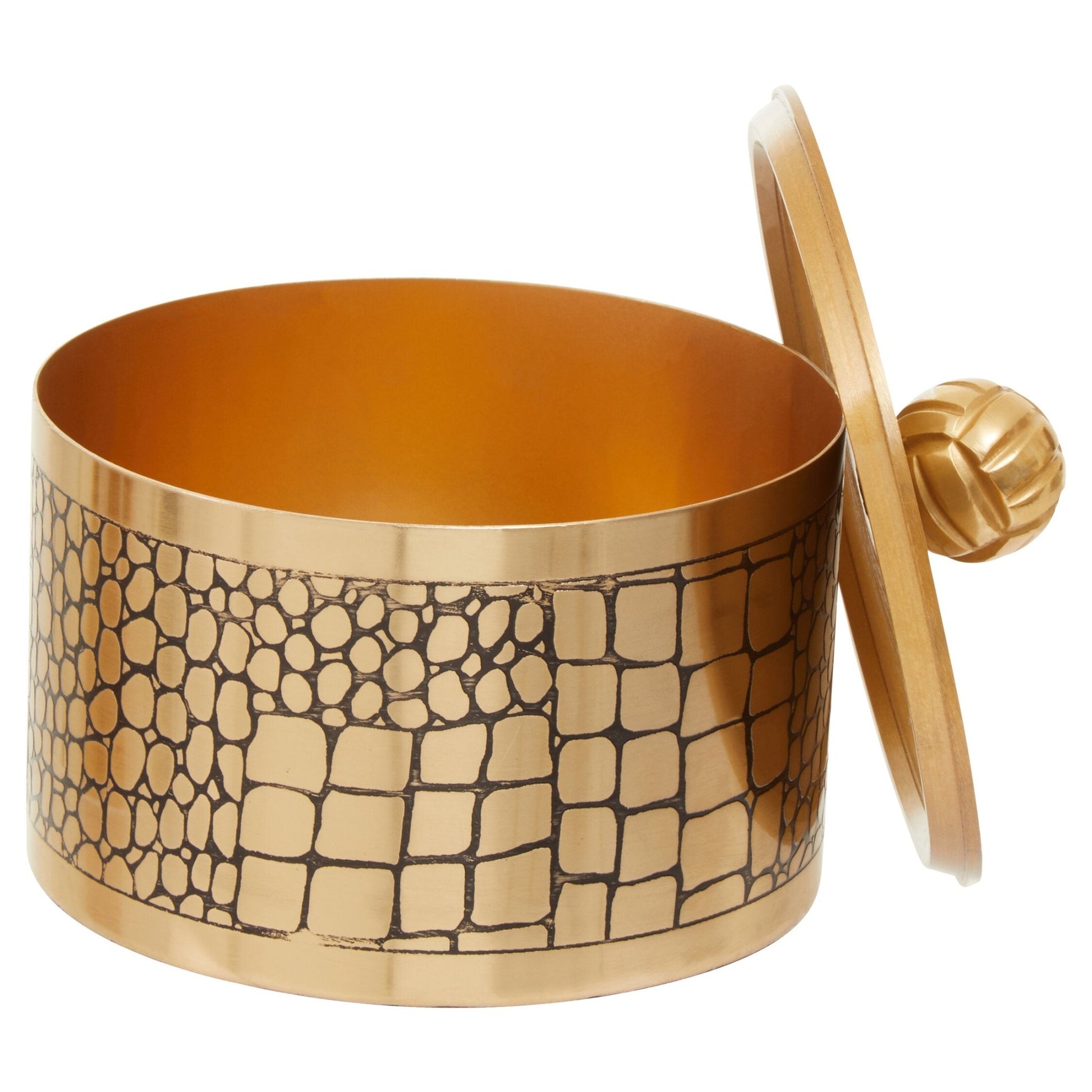 Meko Large Croc Pattern Trinket Box | Luxury Home Accessories | Heulog Glow