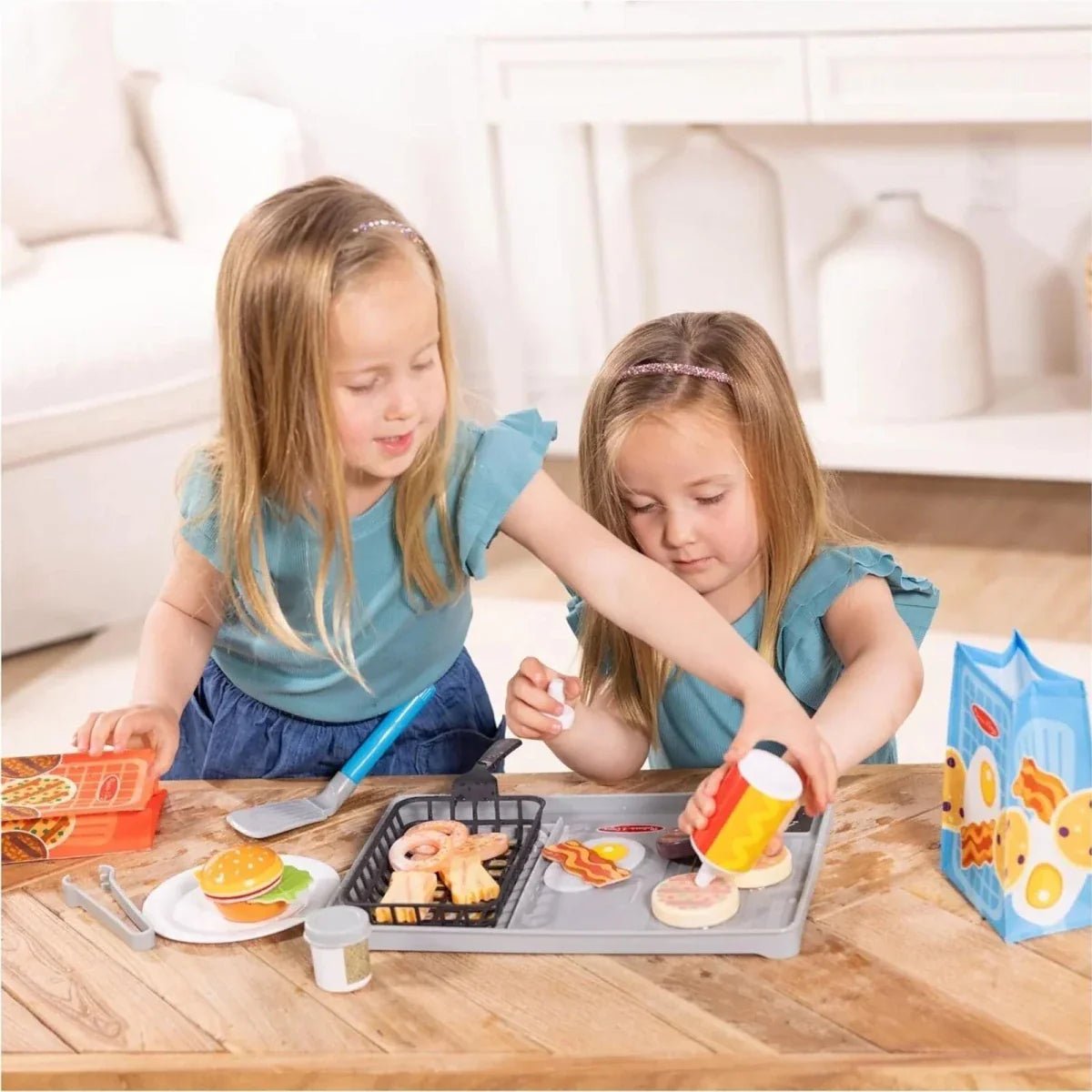 Melissa & Doug Flip & Fry Grill Play Set | Luxury Home Accessories | Heulog Glow