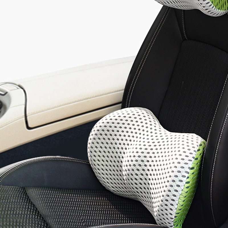 Memory Foam Car Headrest Lumbar Support Set | Luxury Home Accessories | Heulog Glow