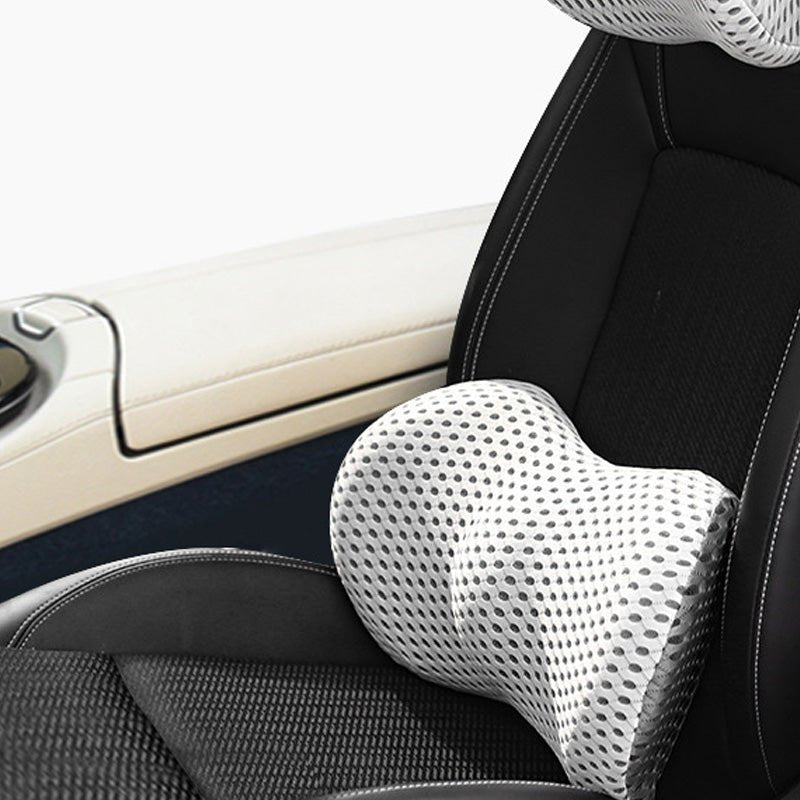 Memory Foam Car Headrest Lumbar Support Set | Luxury Home Accessories | Heulog Glow