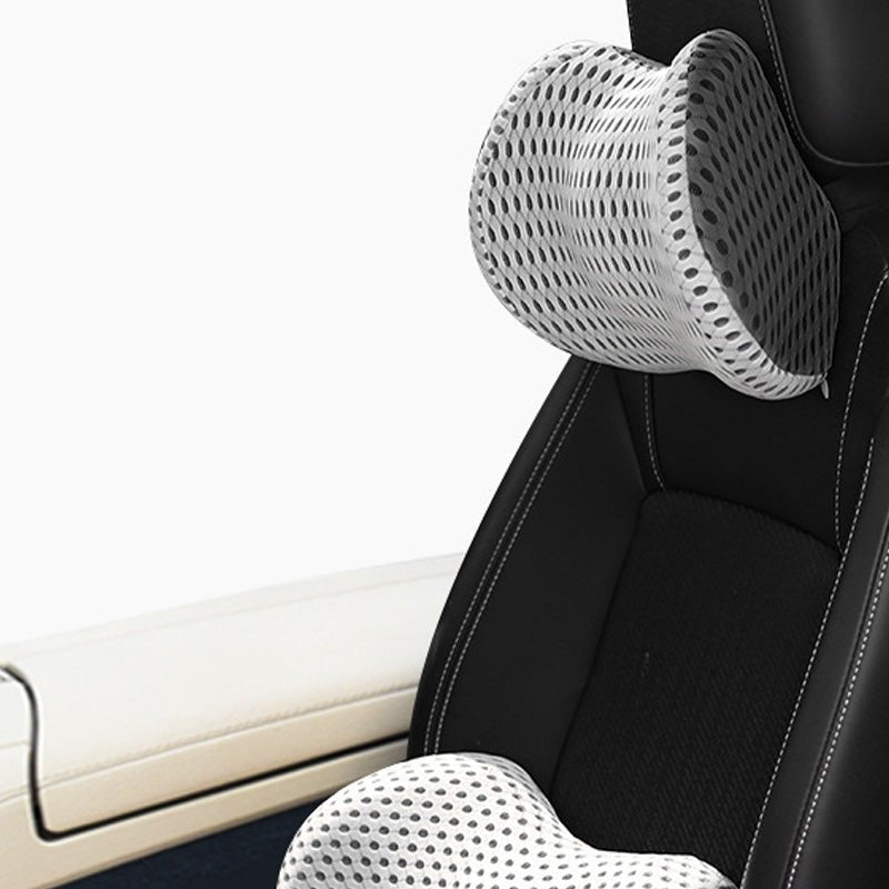 Memory Foam Car Headrest Lumbar Support Set | Luxury Home Accessories | Heulog Glow
