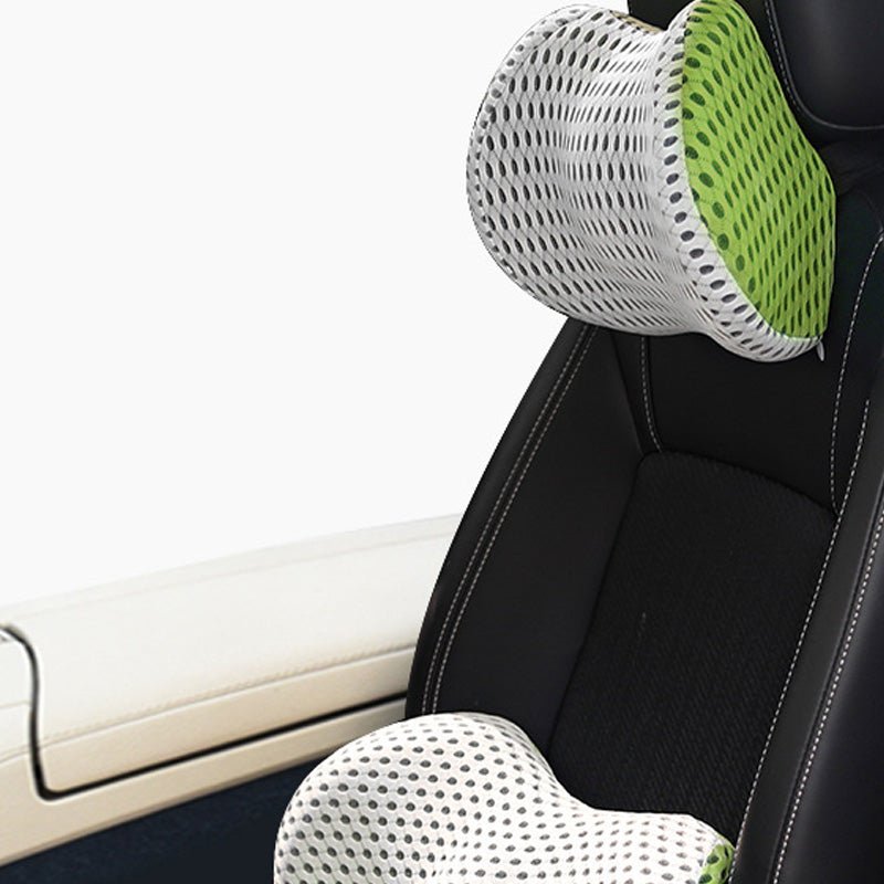 Memory Foam Car Headrest Lumbar Support Set | Luxury Home Accessories | Heulog Glow