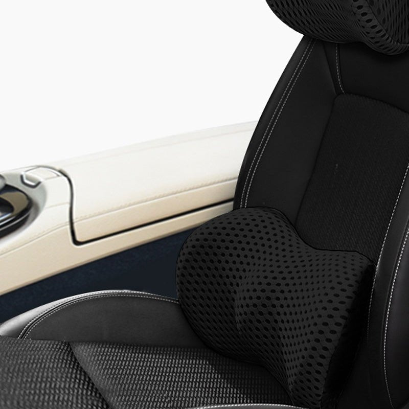 Memory Foam Car Headrest Lumbar Support Set | Luxury Home Accessories | Heulog Glow