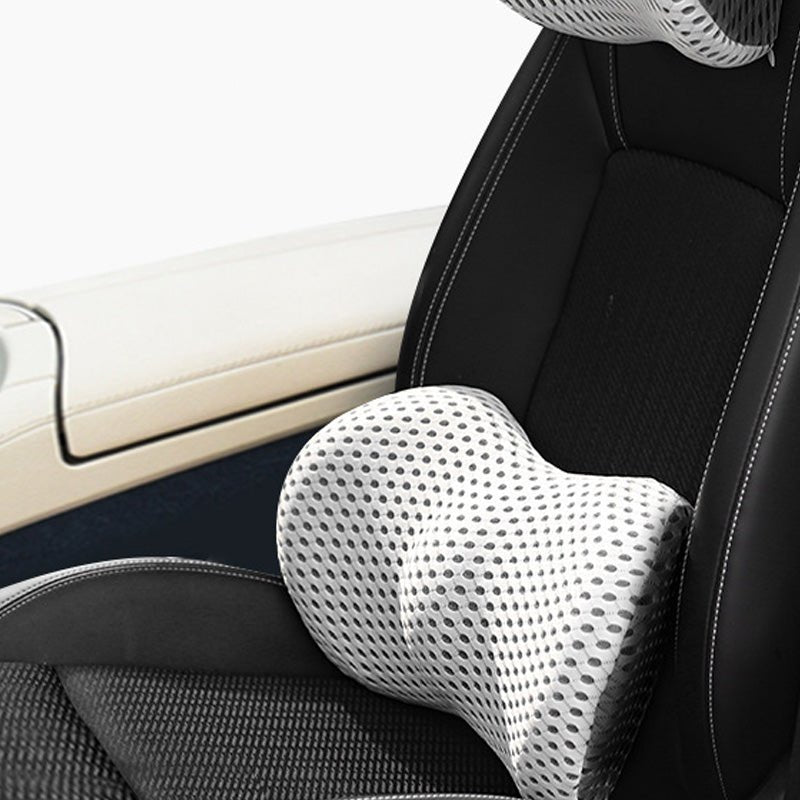 Memory Foam Car Headrest Lumbar Support Set | Luxury Home Accessories | Heulog Glow