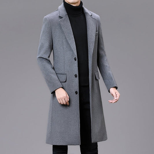 Men Casual Plus Cotton Long Coat | Luxury Home Accessories | Heulog Glow