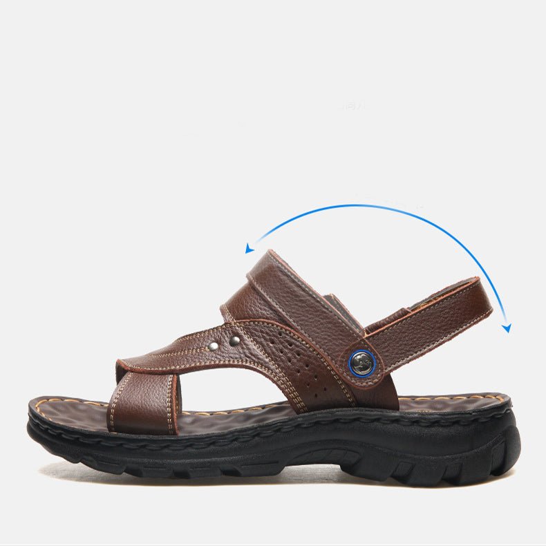 Men Sandals Summer Beach Shoes Adjustable Back Strap Design Slippers Slides | Luxury Home Accessories | Heulog Glow
