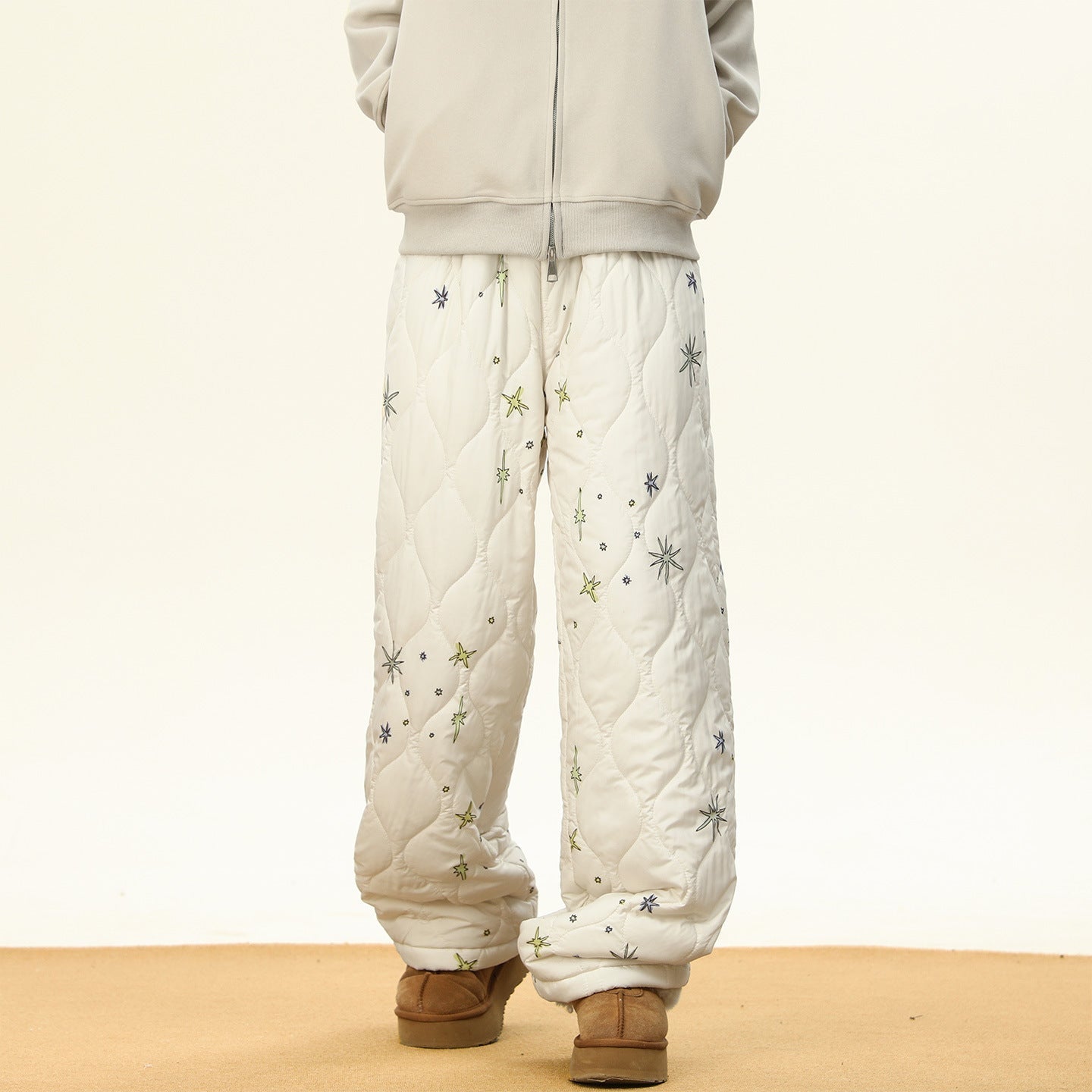 Men Winter Fleece-lined And Thickened Wide-leg Pants | Luxury Home Accessories | Heulog Glow