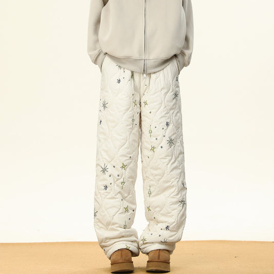 Men Winter Fleece-lined And Thickened Wide-leg Pants | Luxury Home Accessories | Heulog Glow