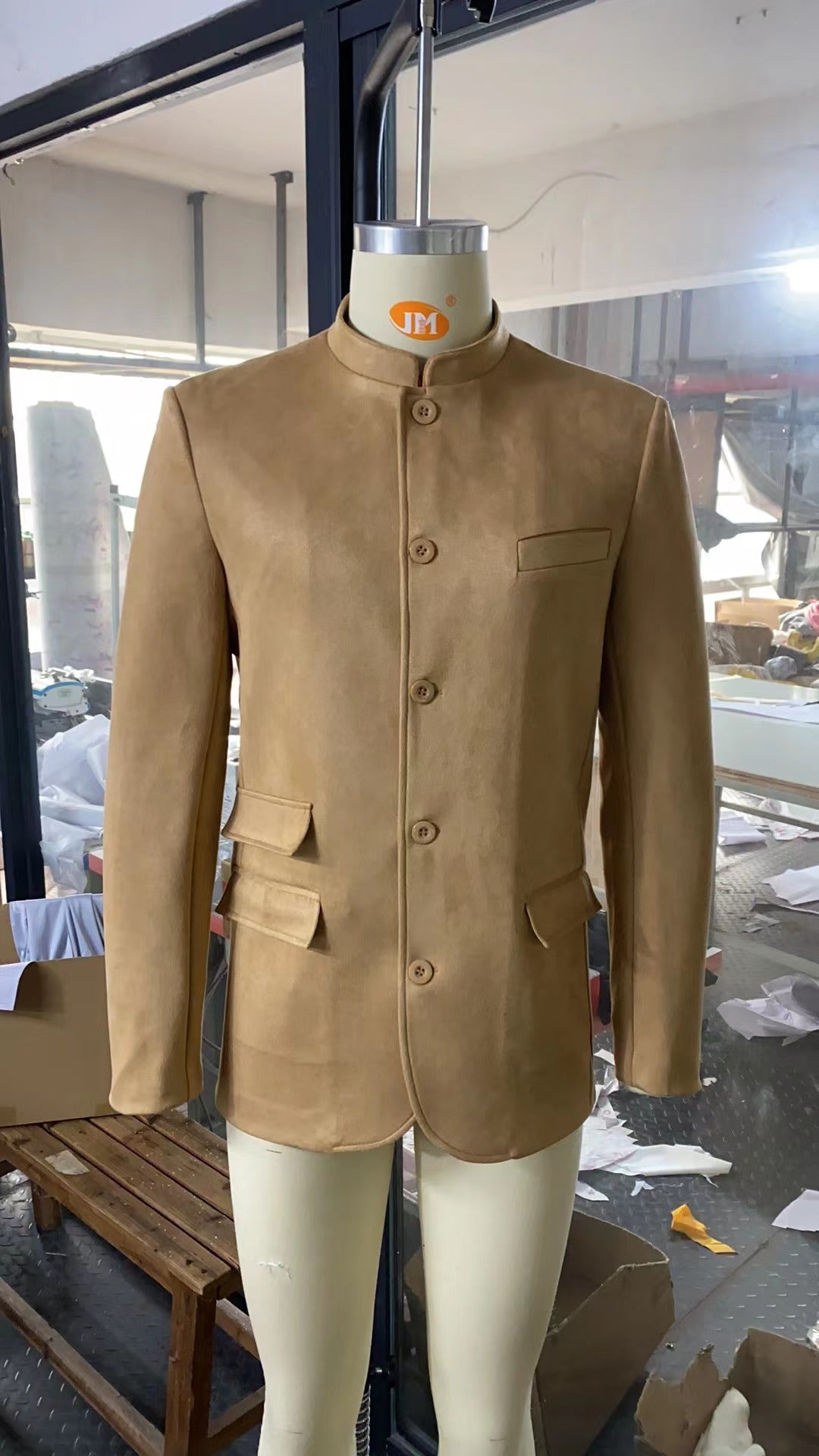 Men's Business Casual Suit Jacket Autumn Winter Fashion Commuter Daily Basic Blazer Solid Stand Collar Jacket Men's Clothing | Luxury Home Accessories | Heulog Glow