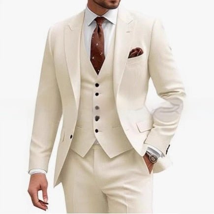 Men's Casual Business Wedding Three-piece Suit | Luxury Home Accessories | Heulog Glow