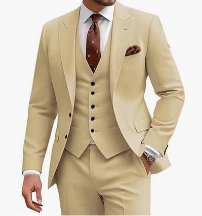Men's Casual Business Wedding Three-piece Suit | Luxury Home Accessories | Heulog Glow