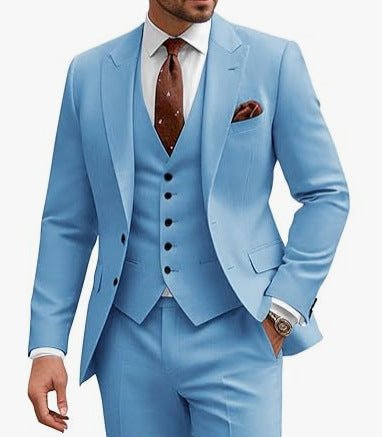 Men's Casual Business Wedding Three-piece Suit | Luxury Home Accessories | Heulog Glow