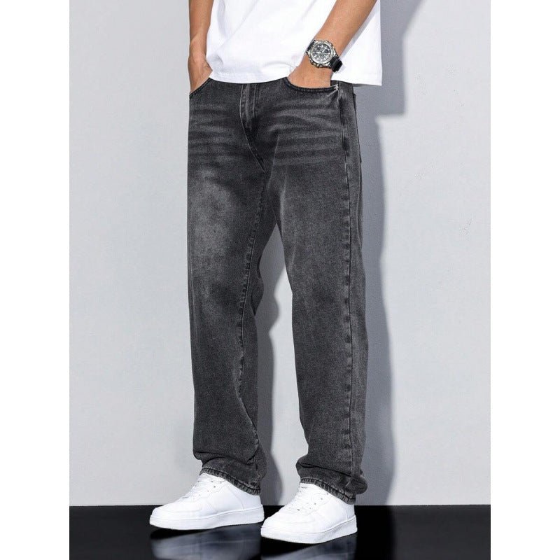 Men's Casual Straight-leg Loose Long Jeans | Luxury Home Accessories | Heulog Glow