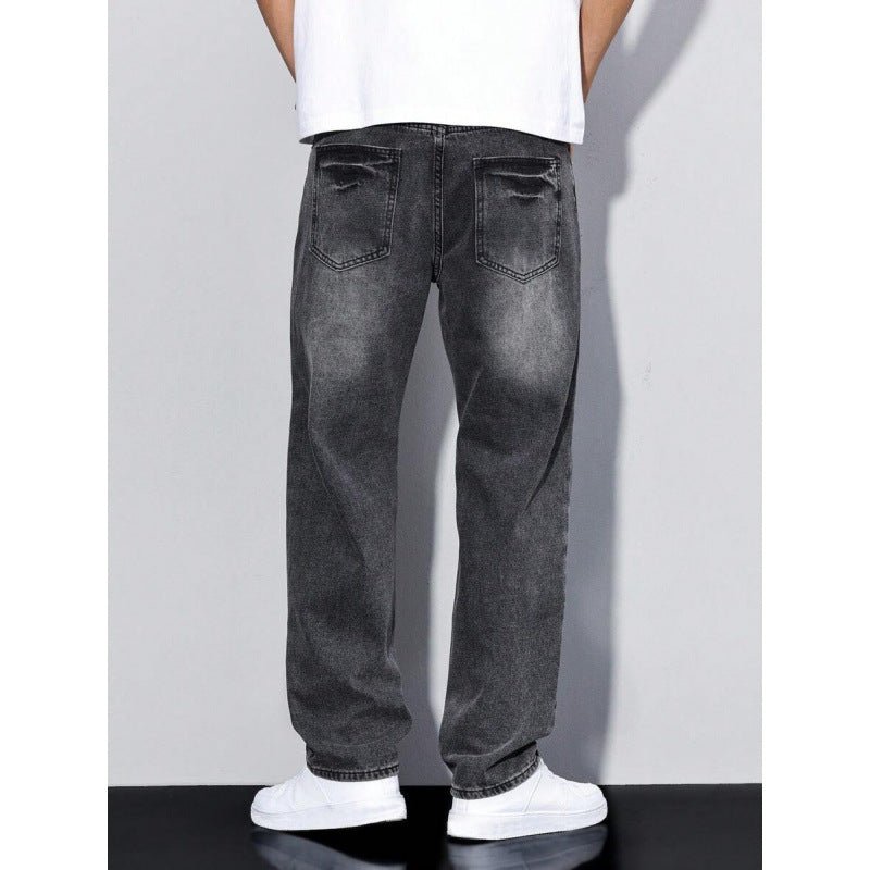Men's Casual Straight-leg Loose Long Jeans | Luxury Home Accessories | Heulog Glow