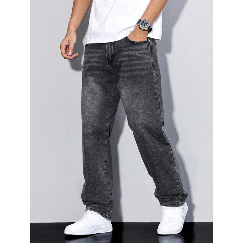 Men's Casual Straight-leg Loose Long Jeans | Luxury Home Accessories | Heulog Glow