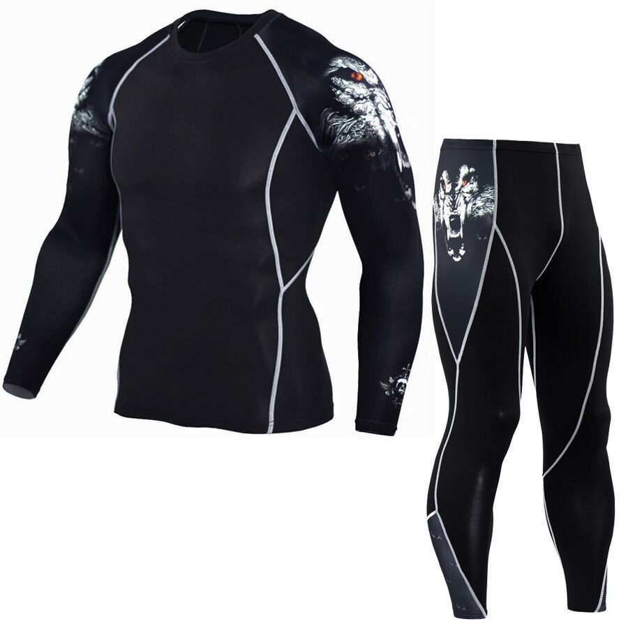 Men's Fashion And Comfort Printed Long Sleeve Gym Suit | Luxury Home Accessories | Heulog Glow