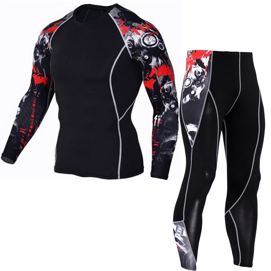 Men's Fashion And Comfort Printed Long Sleeve Gym Suit | Luxury Home Accessories | Heulog Glow