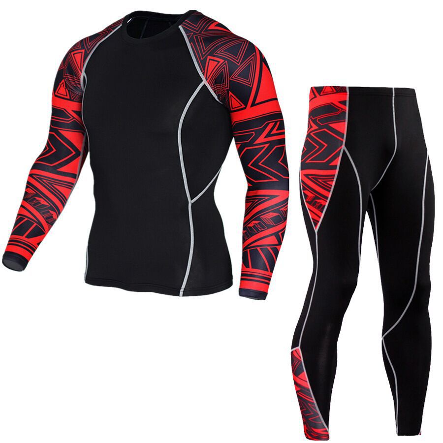 Men's Fashion And Comfort Printed Long Sleeve Gym Suit | Luxury Home Accessories | Heulog Glow
