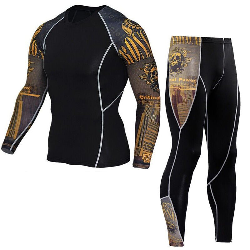 Men's Fashion And Comfort Printed Long Sleeve Gym Suit | Luxury Home Accessories | Heulog Glow