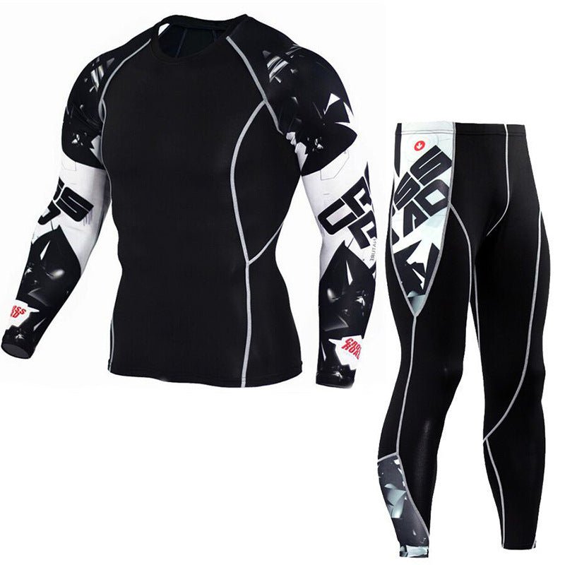 Men's Fashion And Comfort Printed Long Sleeve Gym Suit | Luxury Home Accessories | Heulog Glow