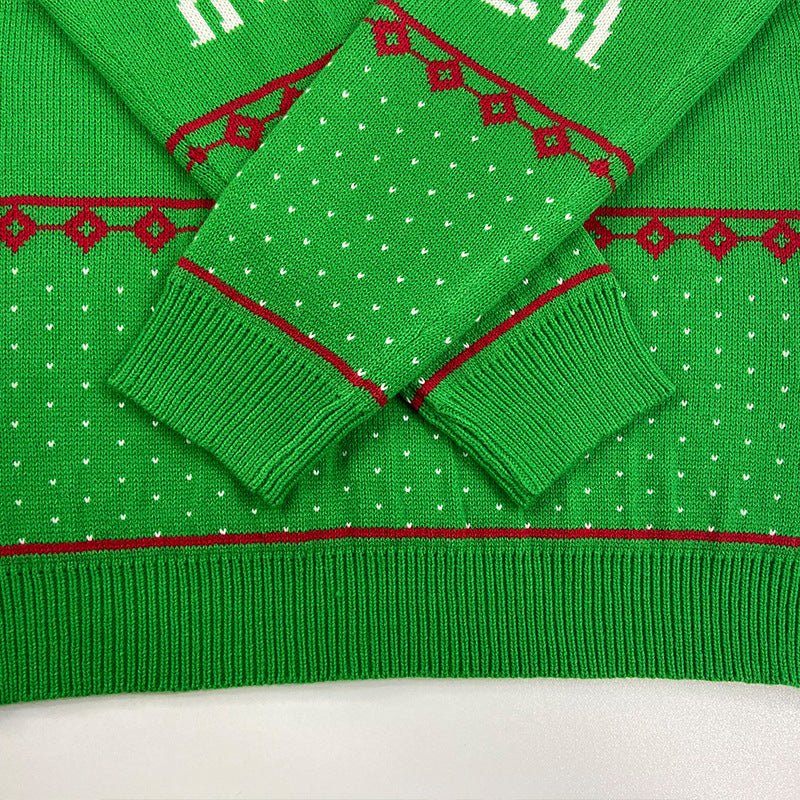 Men's Fashion Loose Jacquard Christmas Sweater | Luxury Home Accessories | Heulog Glow