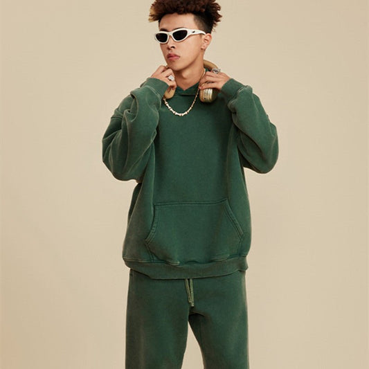 Men's Fashion Retro Velvet Padded Hooded Sweatshirt | Luxury Home Accessories | Heulog Glow