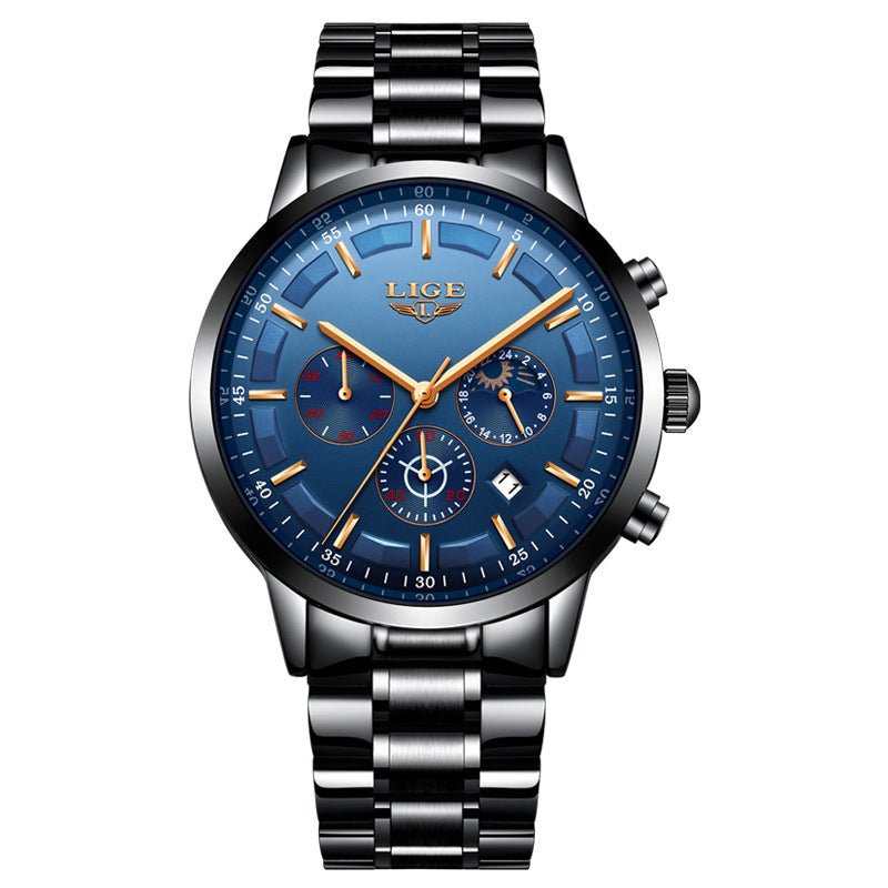 Men's Fashion Waterproof Moon Quartz Business Sports Watch | Luxury Home Accessories | Heulog Glow