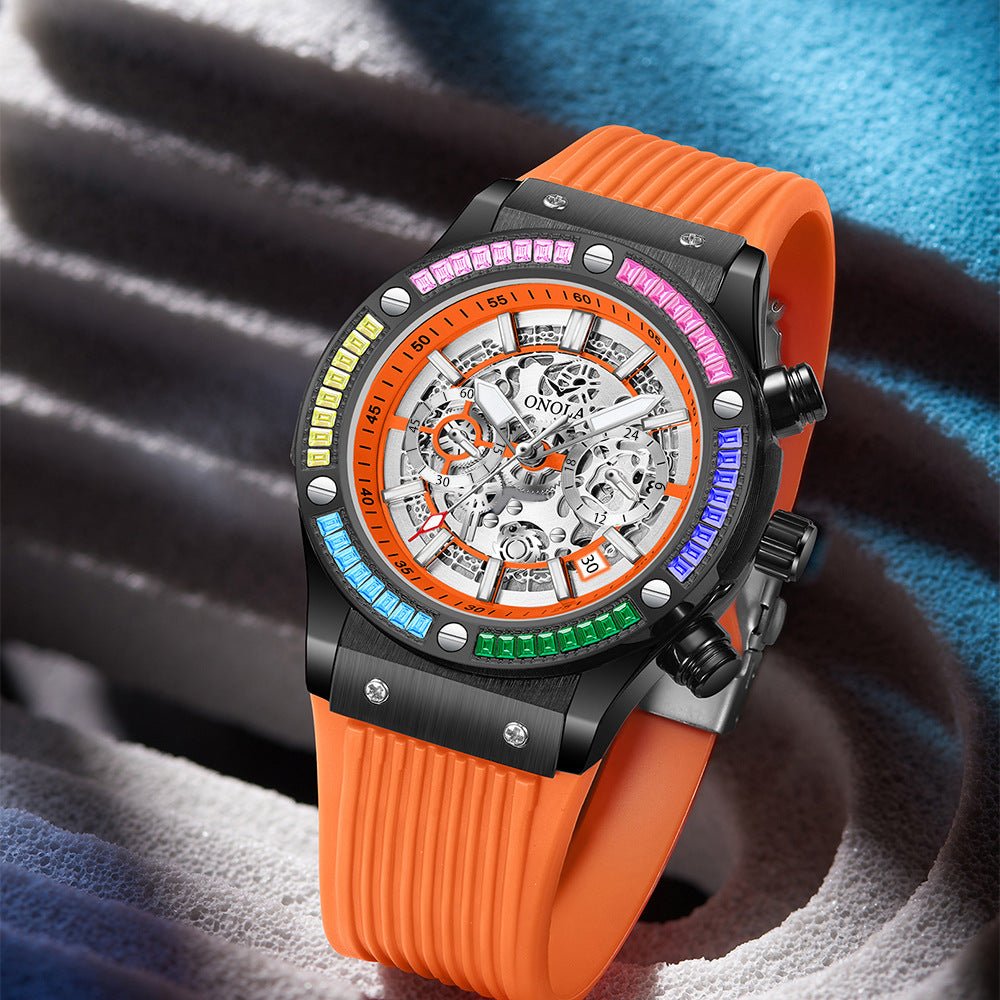 Men's Fashionable All-match Waterproof Multi-functional Quartz Watch | Luxury Home Accessories | Heulog Glow