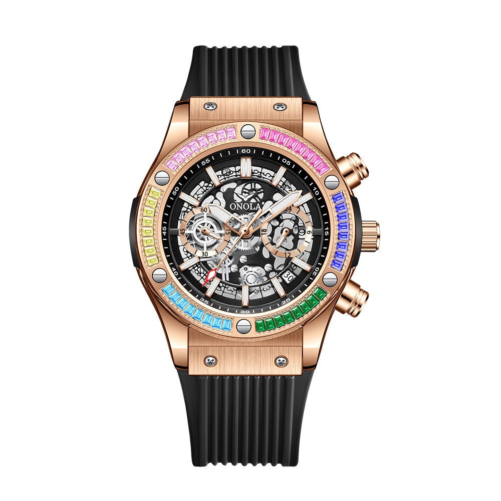 Men's Fashionable All-match Waterproof Multi-functional Quartz Watch | Luxury Home Accessories | Heulog Glow