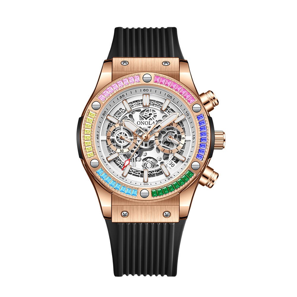 Men's Fashionable All-match Waterproof Multi-functional Quartz Watch | Luxury Home Accessories | Heulog Glow