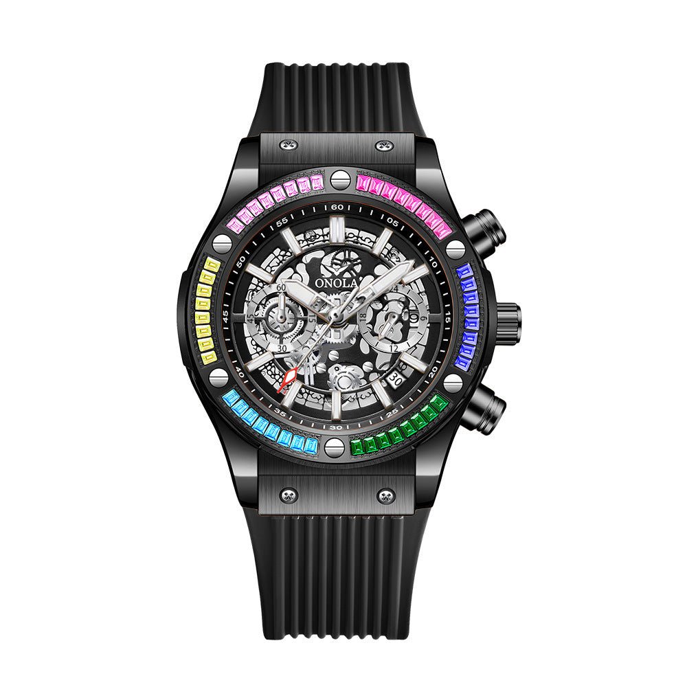 Men's Fashionable All-match Waterproof Multi-functional Quartz Watch | Luxury Home Accessories | Heulog Glow