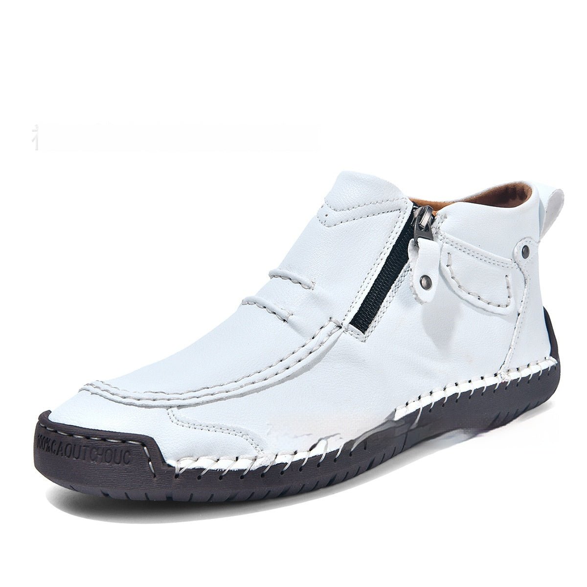 Men's Flats Ankle Boots Fashion Casual Side-zipper Boot Temperament Commuter Shoes | Luxury Home Accessories | Heulog Glow