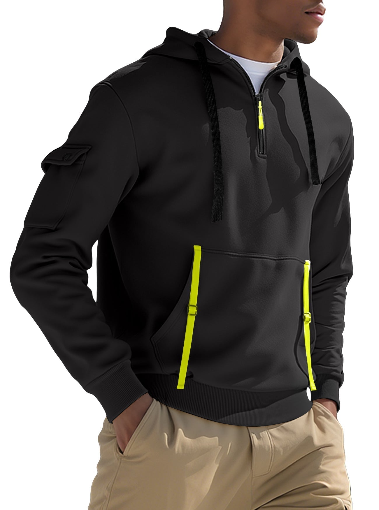 Men's Fleece-lined Casual Sweatshirt Fashion Hoodie | Luxury Home Accessories | Heulog Glow