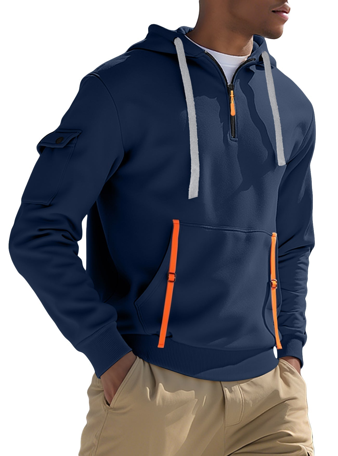 Men's Fleece-lined Casual Sweatshirt Fashion Hoodie | Luxury Home Accessories | Heulog Glow