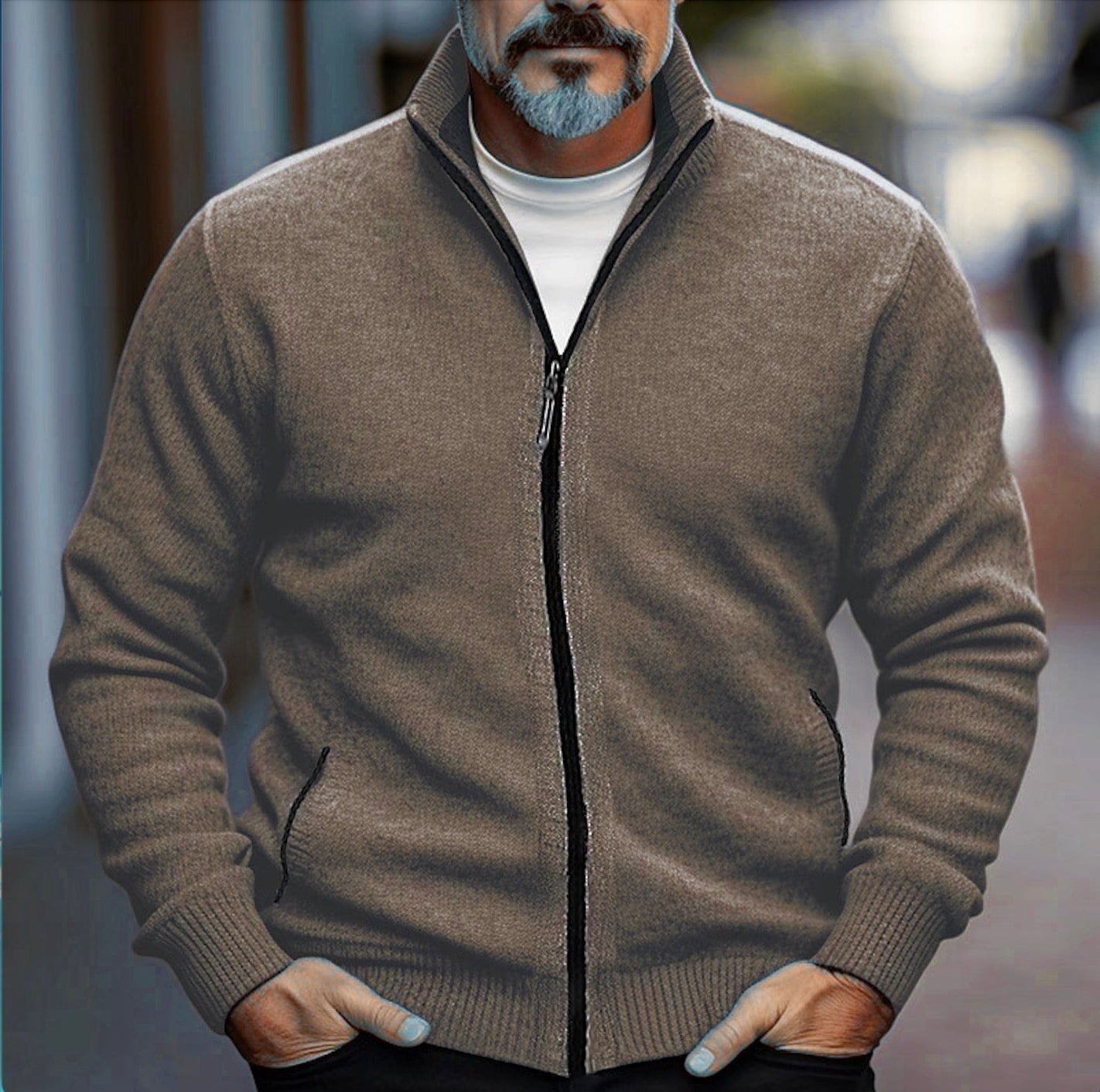 Men's Fleece-lined Thickened Sweater Trendy Sweater | Luxury Home Accessories | Heulog Glow
