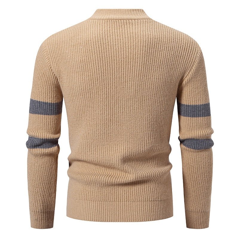 Men's Half-high Collar Colored Pullover Sweater | Luxury Home Accessories | Heulog Glow