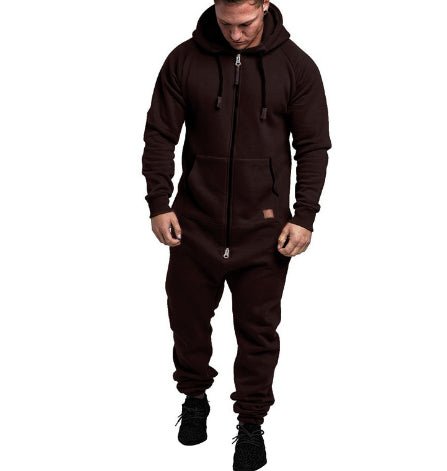 Men's hooded fleece jumpsuit | Luxury Home Accessories | Heulog Glow