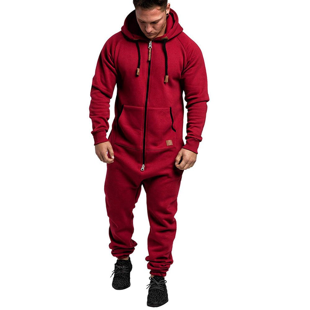 Men's hooded fleece jumpsuit | Luxury Home Accessories | Heulog Glow