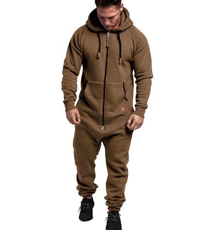 Men's hooded fleece jumpsuit | Luxury Home Accessories | Heulog Glow