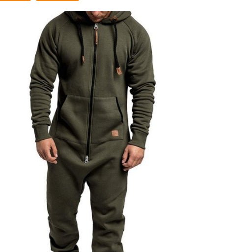 Men's hooded fleece jumpsuit | Luxury Home Accessories | Heulog Glow
