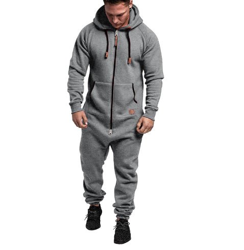 Men's hooded fleece jumpsuit | Luxury Home Accessories | Heulog Glow