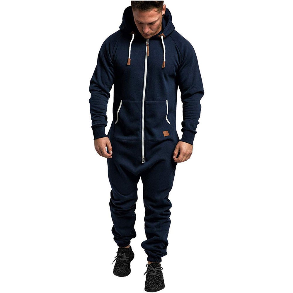 Men's hooded fleece jumpsuit | Luxury Home Accessories | Heulog Glow