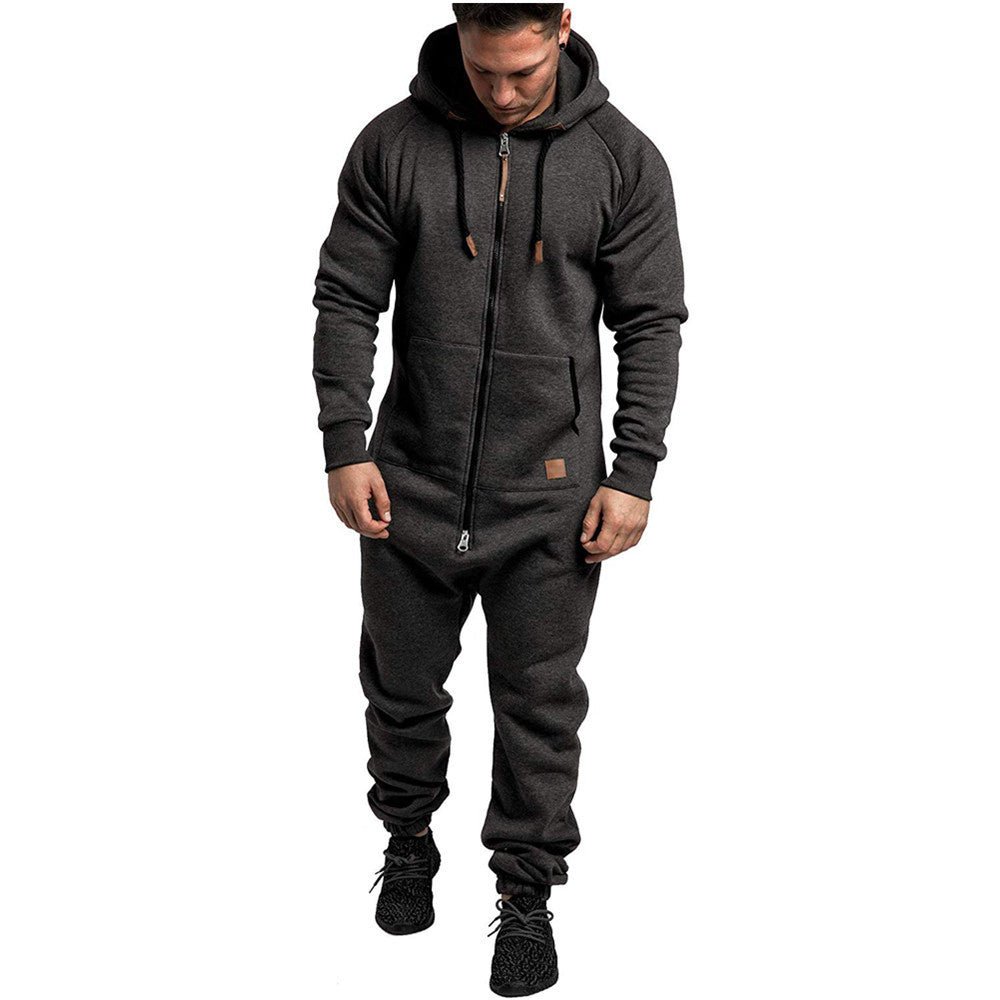 Men's hooded fleece jumpsuit | Luxury Home Accessories | Heulog Glow