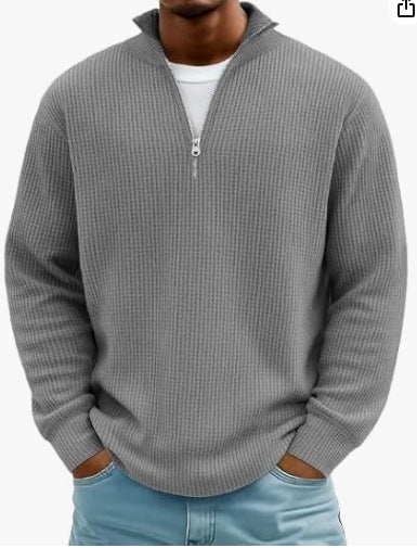Men's Hoodie Waffle Knit Pullover | Luxury Home Accessories | Heulog Glow