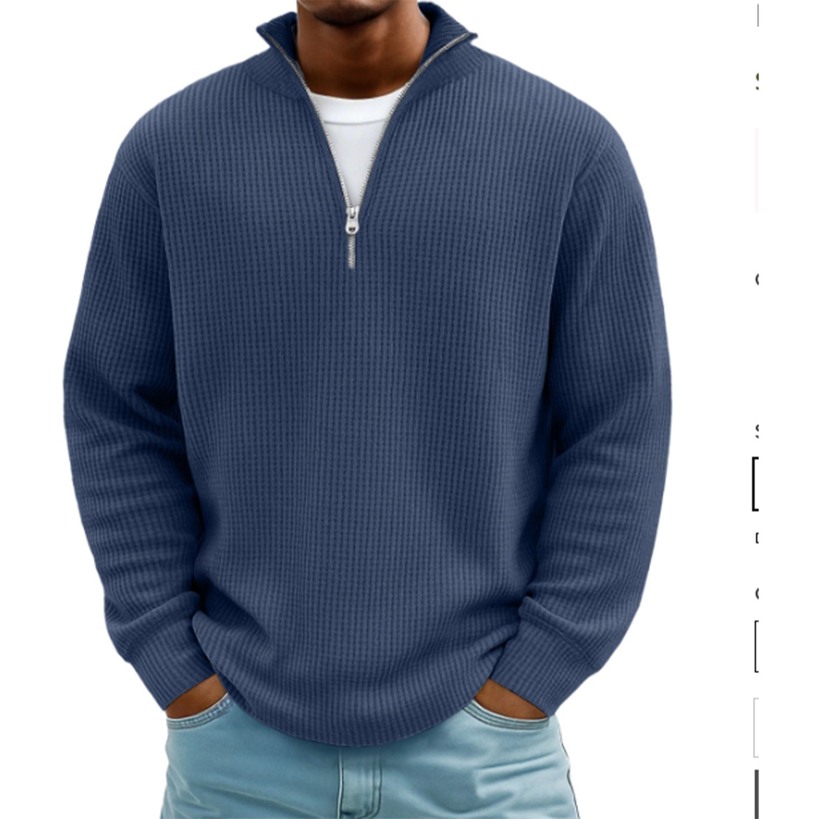 Men's Hoodie Waffle Knit Pullover | Luxury Home Accessories | Heulog Glow