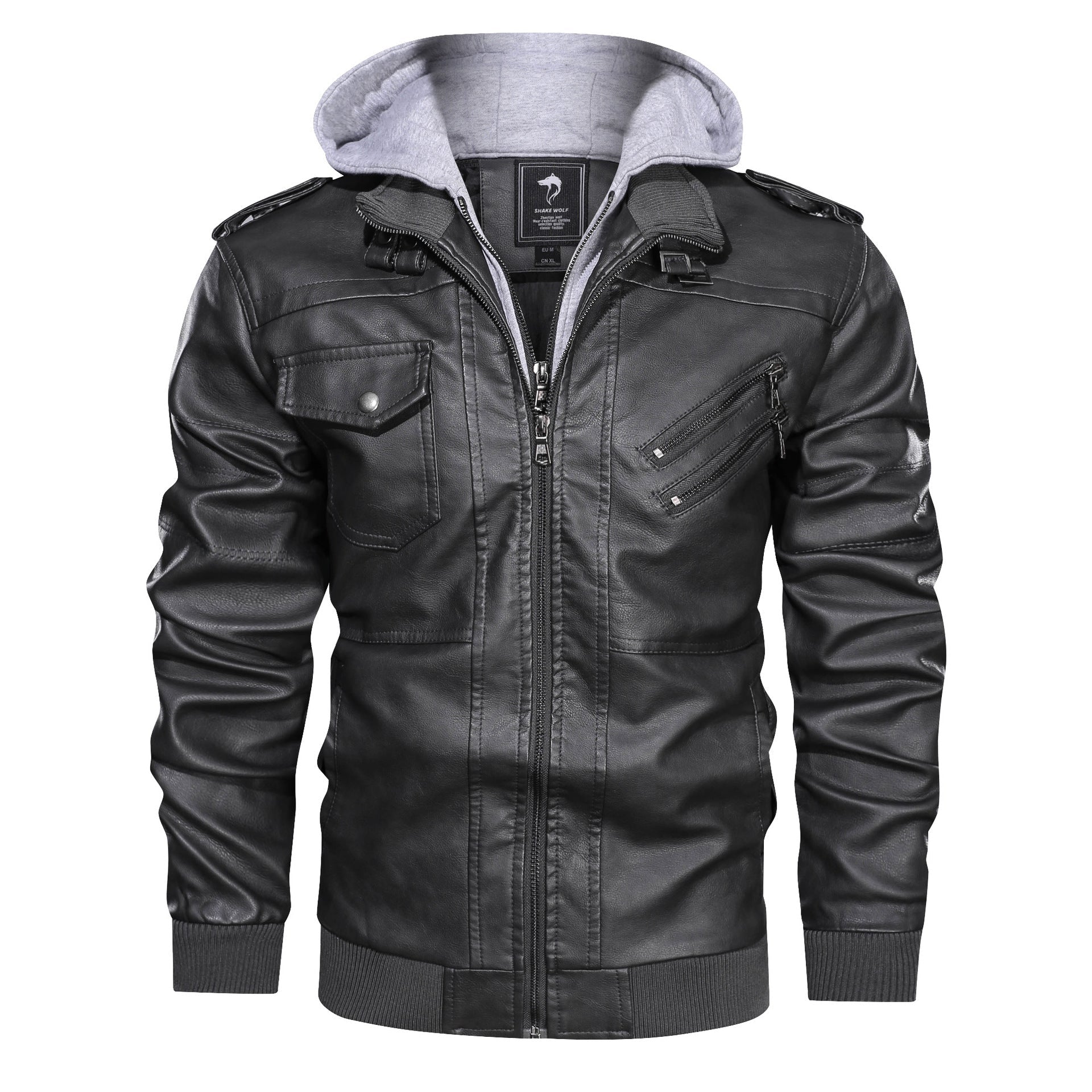 Men'S Jacket Coat Leather Pu Removable C Ap | Luxury Home Accessories | Heulog Glow